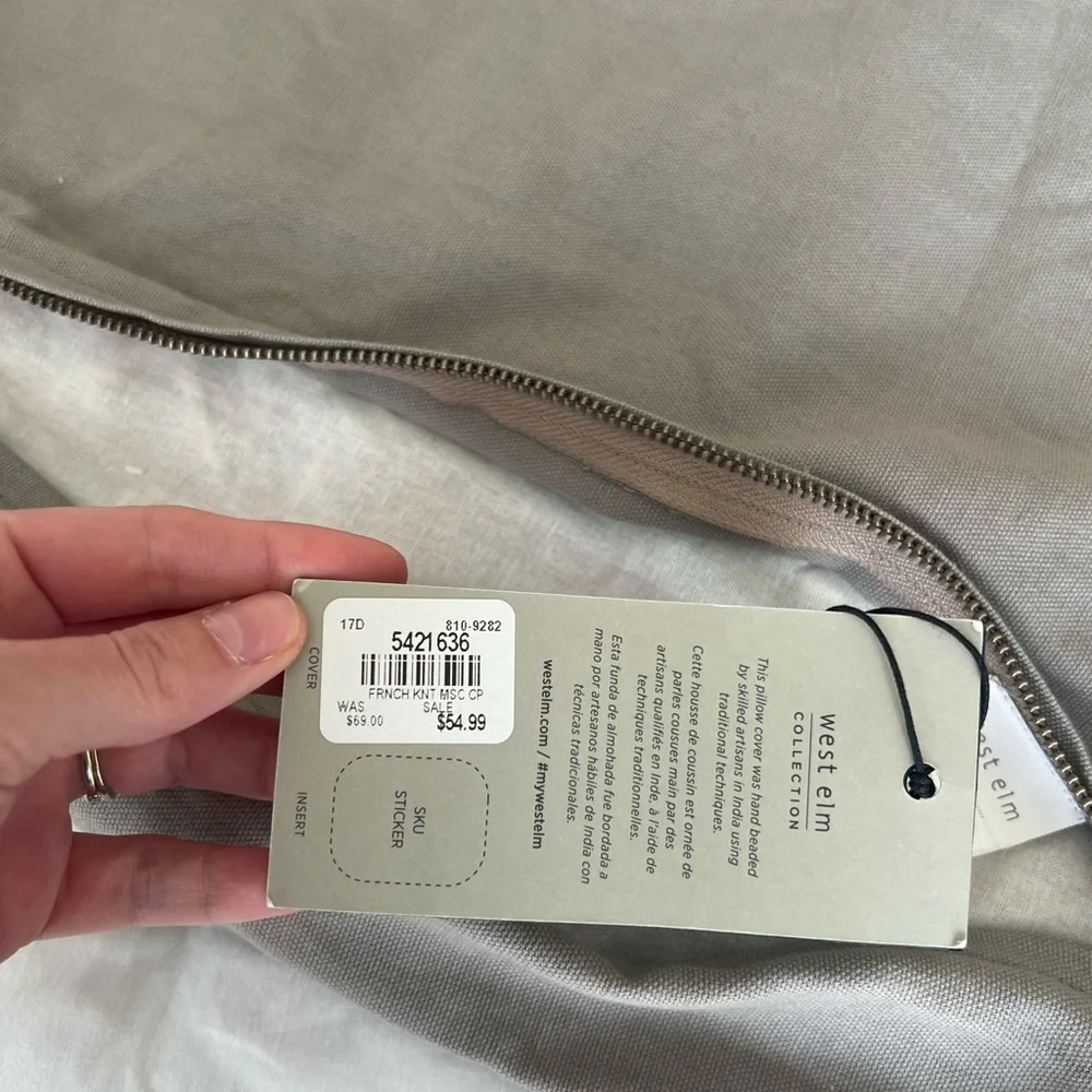 West elm throw pillow cover lot